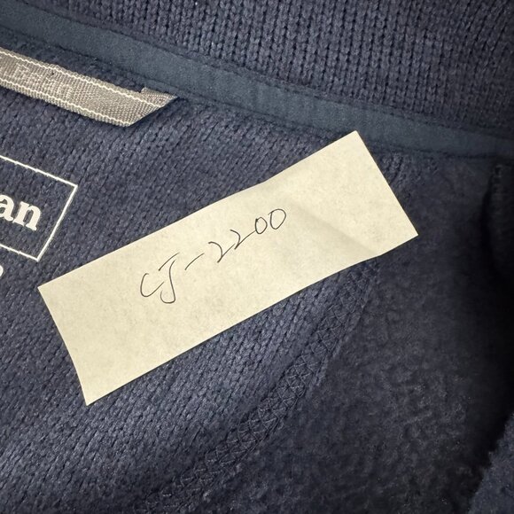 L.L. Bean Bean's Sweater Fleece Vest Mens XL Blue Full Zip Outdoor CJ-2200 - Picture 2 of 7
